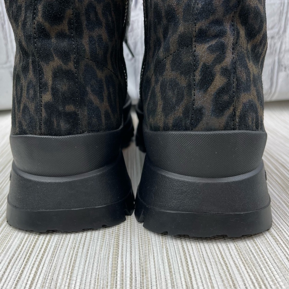 đť…şp448 Denise Animal Print Platform Sneaker Booties In Leopard Size 38 - Picture 15 of 15